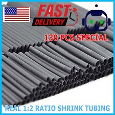 130pcs Heat Shrink Tubing Insulation Shrinkable Tube 21 Wire Cable Sleeve Kit
