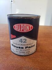 Vintage Dupont 42 Paint Can 32 Fl. Oz. Full Never Opened Outside White