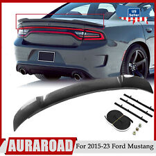 For 2011-2022 Dodge Charger Rear Trunk Spoiler Wing Lip M Style Abs Carbon Fiber