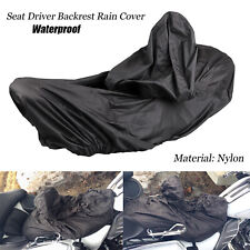 Motorcycle Waterproof Seat Driver Backrest Rain Cover For Harley Touring Glide