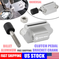 Adjustable Universal Billet Race Clutch Pedal Petal Stopper Plate Bracket Crank