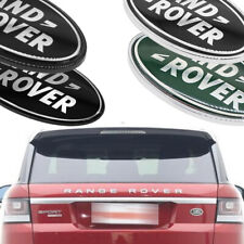 Front Grille Rear Oval Emblem For Range Rover Nameplate Sport Black Green Badge