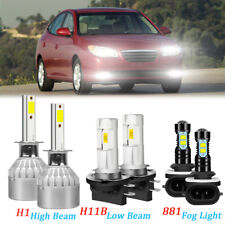 For Hyundai Elantra 2007 2008 2009 2010 Led Headlight Hilow Fog Light Bulbs