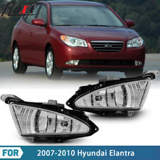 For 2007-2010 Hyundai Elantra Fog Lights Wwiring Kitswitch Clear Lens Pair