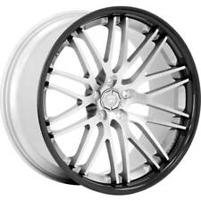 4 22 Lexani Wheels R-twenty Silver Center With Black Lip Rims B41