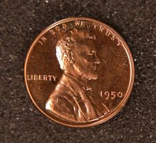 1950 Lincoln Wheat Cent Pr Ch Rd Cam Proof Light Cameo Red Penny Unc Choice Pf