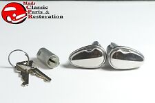 53-59 Ford Door Trunk Lock Cylinder Kit W Keys New