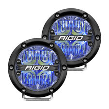 Rigid Industries 360 Series 4 Led Off Road Light Blue Backlight Pair 36119