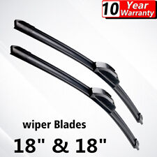2x 18 18 Windshield Wiper Blades All Season Bracketless J-hook Oem Quality