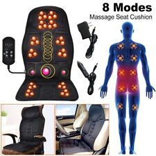 8 Mode Massage Seat Cushion With Heated Back Neck Massager Chair For Car Office