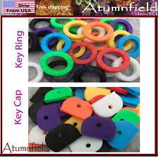 Key Cap Ring Rubber Key Identifier Cover Color Coded Key Id Tags