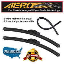 Aero 2418 Oem Quality Beam Windshield Wiper Blades Extra Refills Set Of 2