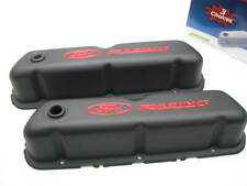 Proform 302-072 Ford Racing Blank Crinkle Steel Valve Covers - Ford 289 302 351w