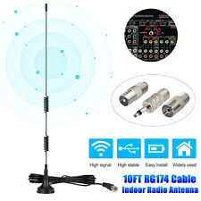 Magnetic Base Indoor Digital Radio Fm Antenna Am Hd F Type Radio Stereo Receiver
