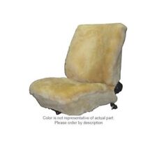 Deluxe Plush Universal Low Back Bucket Seat Cover Sheepskin Pewter Color
