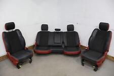 13-18 Ram Rebel 4th Gen Crew Cab Cloth Seat Set Redblack Xr Power Tested