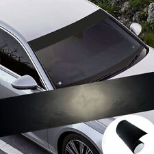 Matte Black Tint Film Car Parts Front Windshield Sun Shade Visor Strip Sticker