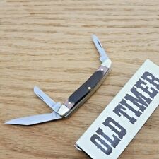 Schrade Junior Stockman Old Timer Pocket Knife Stainless Blades Delrin Handle