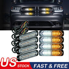 Car 10-led Strobe Emergency Lamps Surface Mount Flashing Lights For Truck Pickup