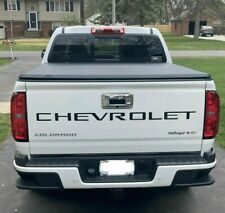 Black Tailgate Insert Letters Decal Vinyl Stickers For Chevy Silverado 2019-21
