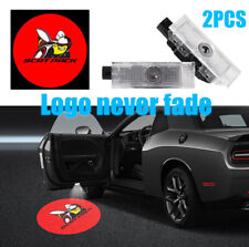 2pcs Scat Pack Hd Car Led Door Laser Projector Light For Dodge Charger 2006-2021