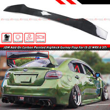 For 2015-21 Subaru Wrx Sti Wing Carbon Look Add-on Gurney Flap Spoiler Extension