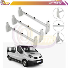 3 Bar Van Ladder Roof Rack Cargo Carrier Universal For Ford Chevy Gmc Express