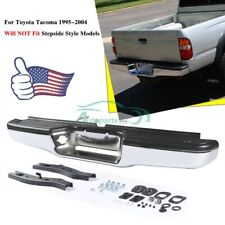 For 95 96 97 98 99-2004 Toyota Tacoma Complete Rear Step Bumper Assembly Chrome