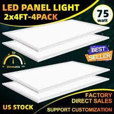 Modern Exterior Led Flat Panel Ceiling Lights Fixture 2x4 Ft 75w 4 Pack100-277v