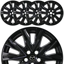 4 Fits Mazda Cx-5 Premium 2019-2024 Black 19 Wheel Skins Hub Caps Rim Covers