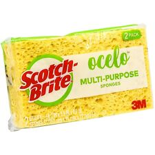 Scotch-brite Ocelo 7243-t Multi-purpose Sponges 6 X 3.6 X 0.9 Pack Of 2