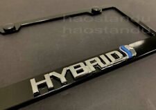 1x Hybrid 3d Emblem Black Stainless License Plate Frame Rust Frees.caps