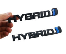 2x Metal Hybrid Emblem 3d Badge Styling Logo Nameplate