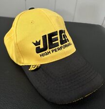 Jegs High Performance Parts Baseball Cap Hat Adjustable Strap One Size Yellow