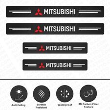 4x Car Door Plate Sill Scuff Anti Scratch Decal Sticker Protector For Mitsubishi