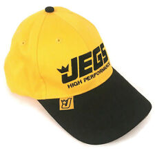 Jegs Hat Cap Adjustable Strapback High Performance Headwear Black Yellow