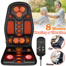 8 Mode Massage Seat Cushion Wheated Back Neck Massager Chair For Home Car Syf