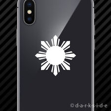 2x Philippines Sun Cell Phone Sticker Mobile Filipino Stars Flag