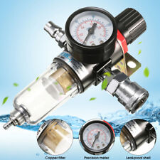 14 Air Compressor Filter Water Separator Trap Tools Kit With Regulator Ga --