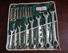 Vintage S-k Wayne No. 7216 Sae Combination Ignition Wrench Complete 16 Pc Set