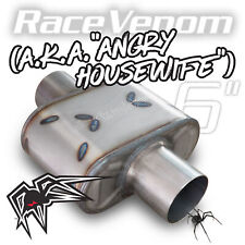 Black Widow Exhaust Muffler Race Venom Angry Housewife 3 In Out Center Center