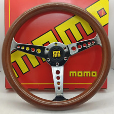 New Set Momo California Wood Steering Wheel Heritage 360mm Chrome Polished Spoke