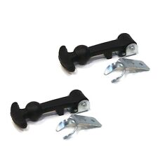 Pack Of 2 Hood Hold Down Latch Kit With Steel Mount Rubber Easy Grip Handle