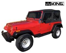 Premium Replacement Soft Top Yj Black Diamond With Tinted Window Jeep 87-95