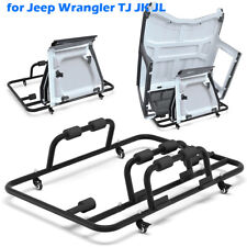 Sliding Hard Top Carrier Storage Cart Rack For Jeep Wrangler Tj Jk Jl 1987-2023