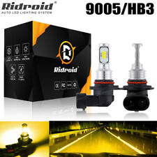 Ridroid 9005 Hb3 Led High Low Beam Headlight Kit 8000lm Light Bulbs 3000k Yellow