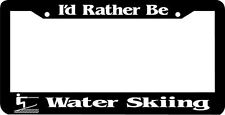 Id Rather Be Water Skiing Water Ski License Plate Frame