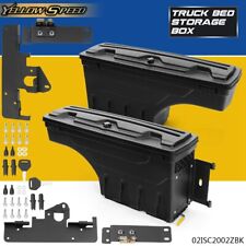 Fit For 2005-2020 Tacoma 4-door Pair Abs Truck Bed Storage Box Toolbox Rear