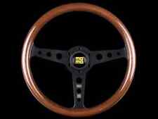 Momo Heritage Indy Black Woodgrain Mahogany Wood Steering Wheel 350mm