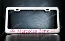 Pink Mercedes Benz License Plate Frame Custom Made Of Chrome Plated Metal